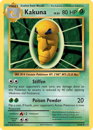 Kakuna 6/108 Pokemon card