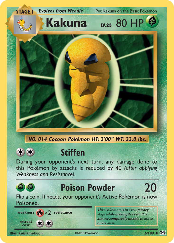 Kakuna 6/108 Pokemon card
