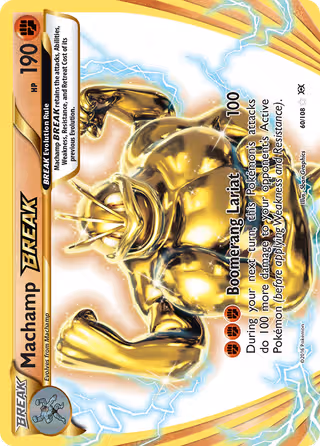 Machamp BREAK 60/108 Pokemon card