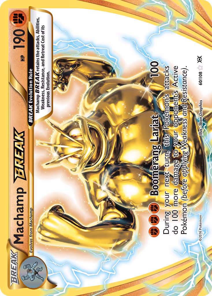 Machamp BREAK 60/108 Pokemon card