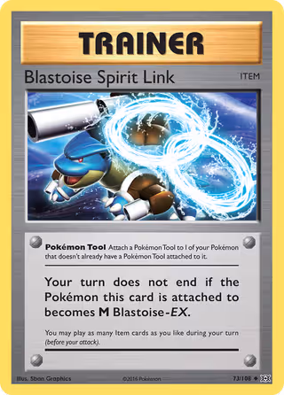 Blastoise Spirit Link 73/108 Pokemon card