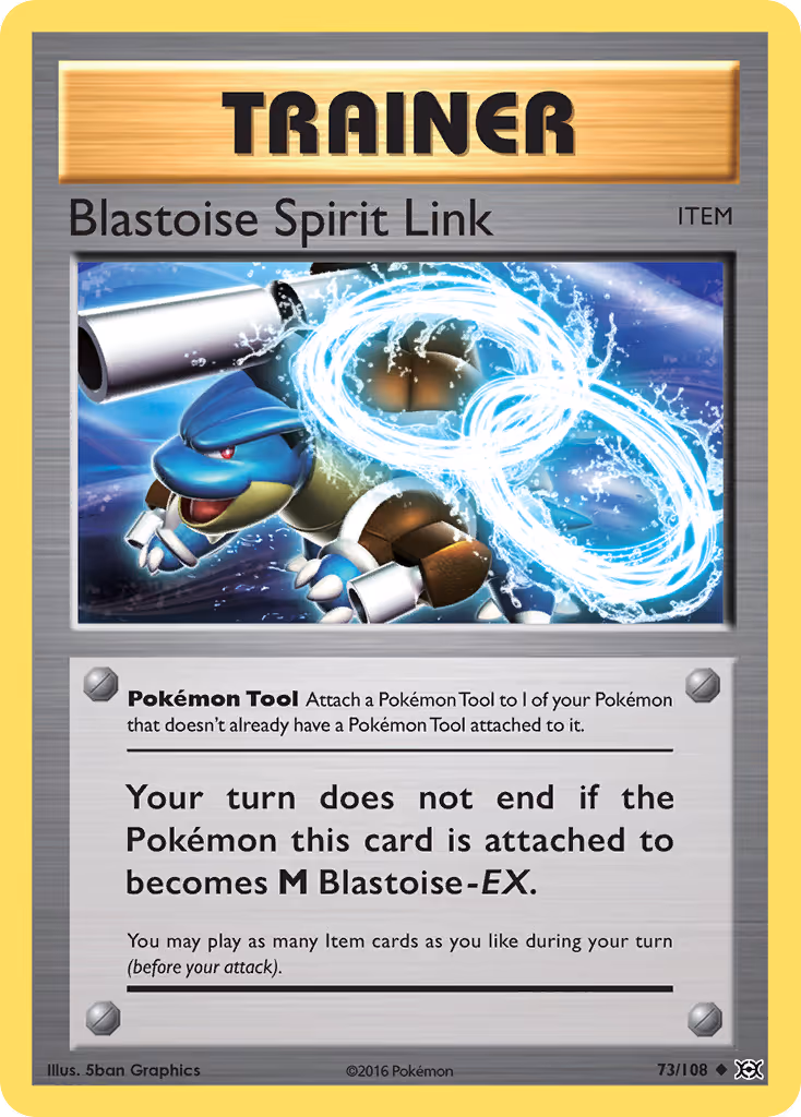 Blastoise Spirit Link 73/108 Pokemon card