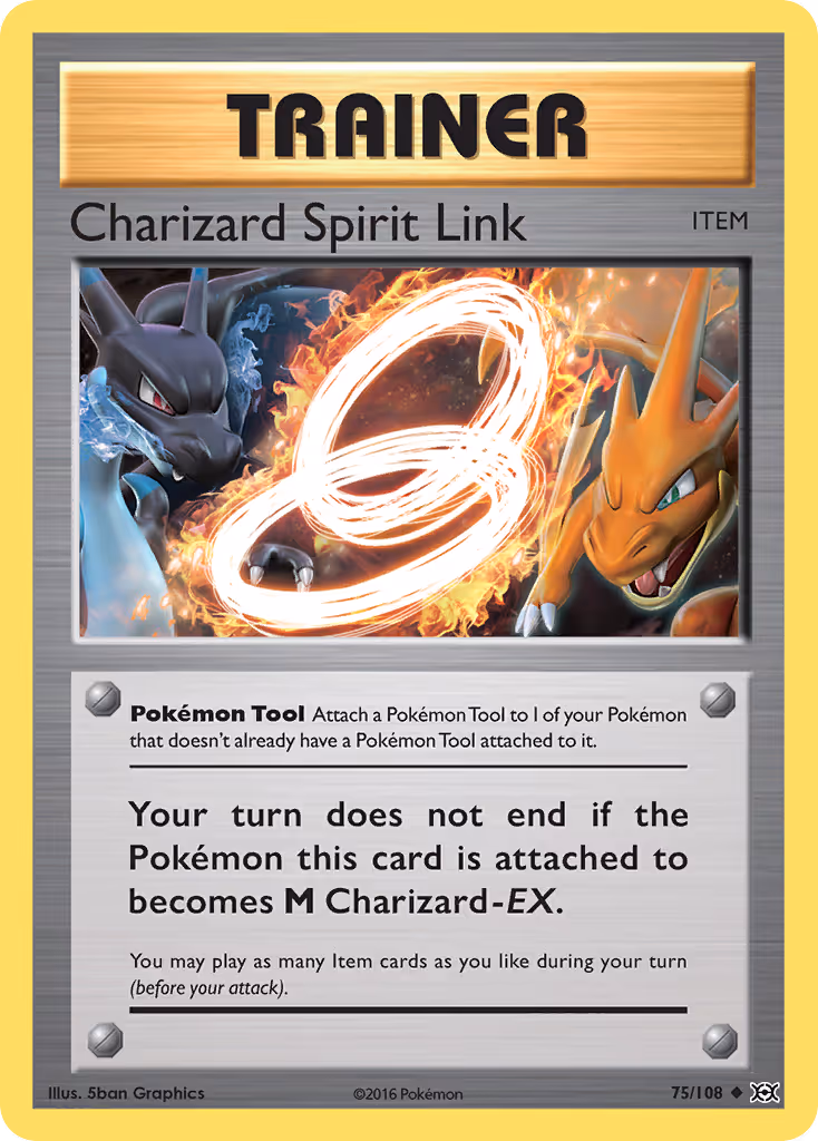 Charizard Spirit Link 75/108 Pokemon card