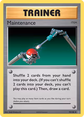 Maintenance 79/108 Pokemon card
