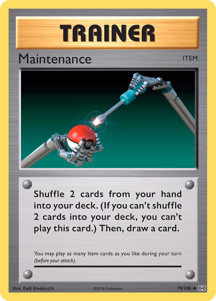 Maintenance 79/108 Pokemon card