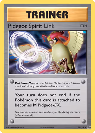 Pidgeot Spirit Link 81/108 Pokemon card
