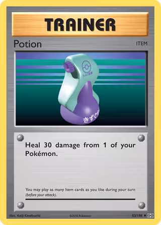 Potion 83/108 Pokemon card