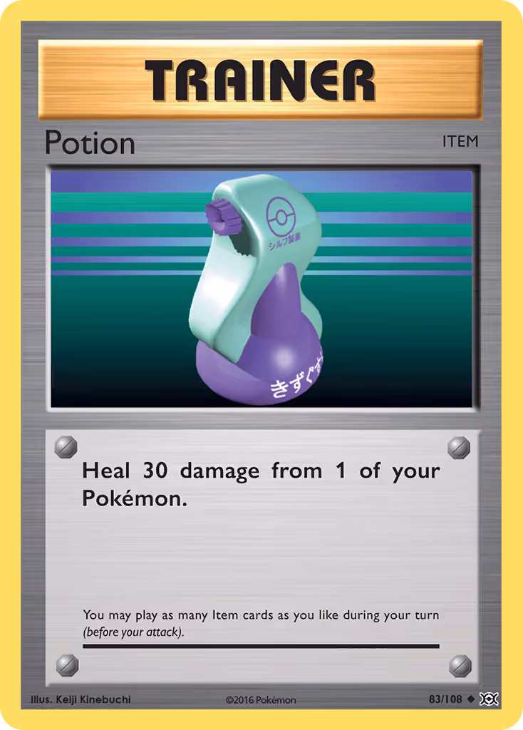 Potion 83/108 Pokemon card