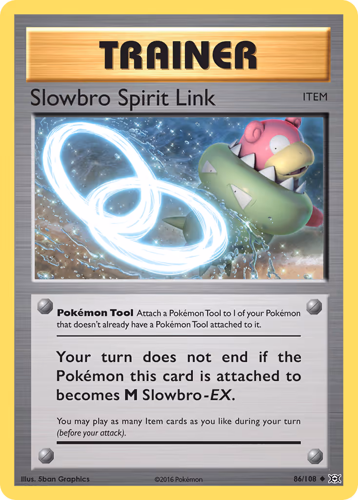 Slowbro Spirit Link 86/108 Pokemon card
