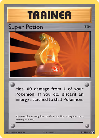 Super Potion 87/108 Pokemon card