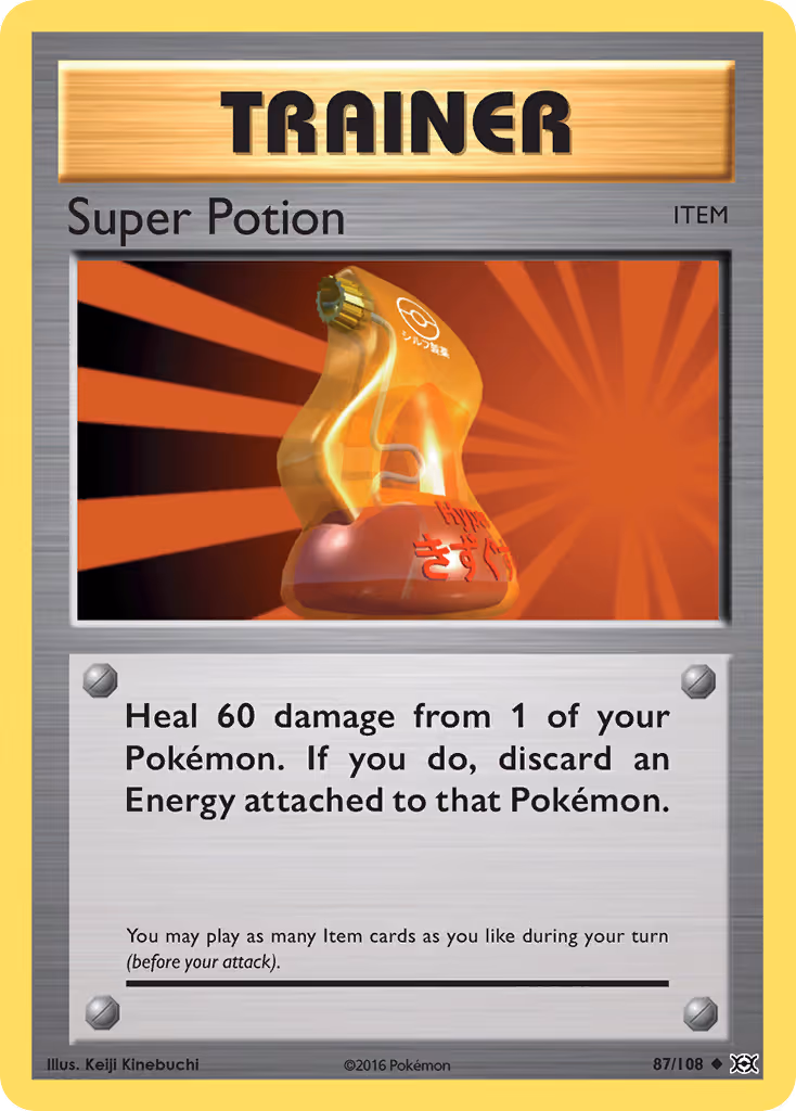 Super Potion 87/108 Pokemon card