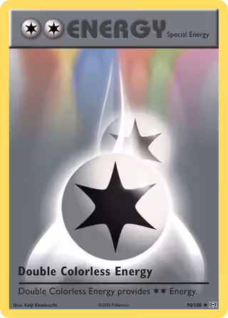 Double Colorless Energy 90/108 Pokemon card