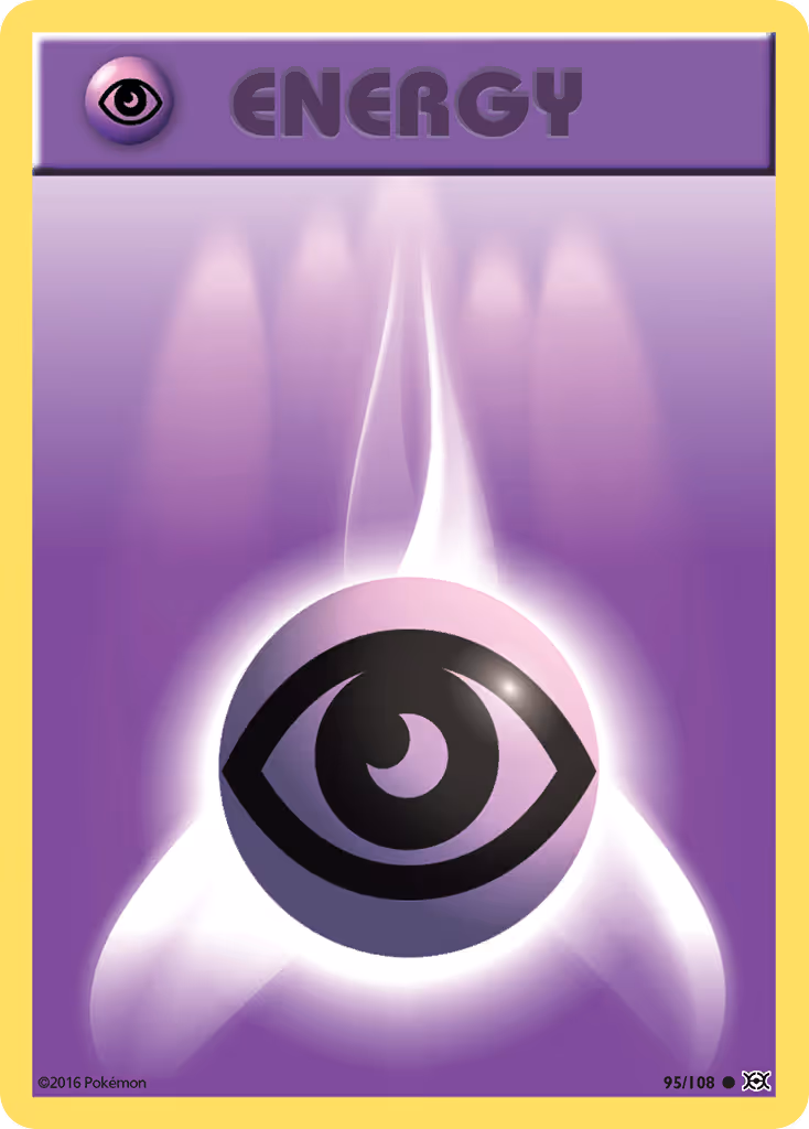 Psychic Energy 95/108 Pokemon card