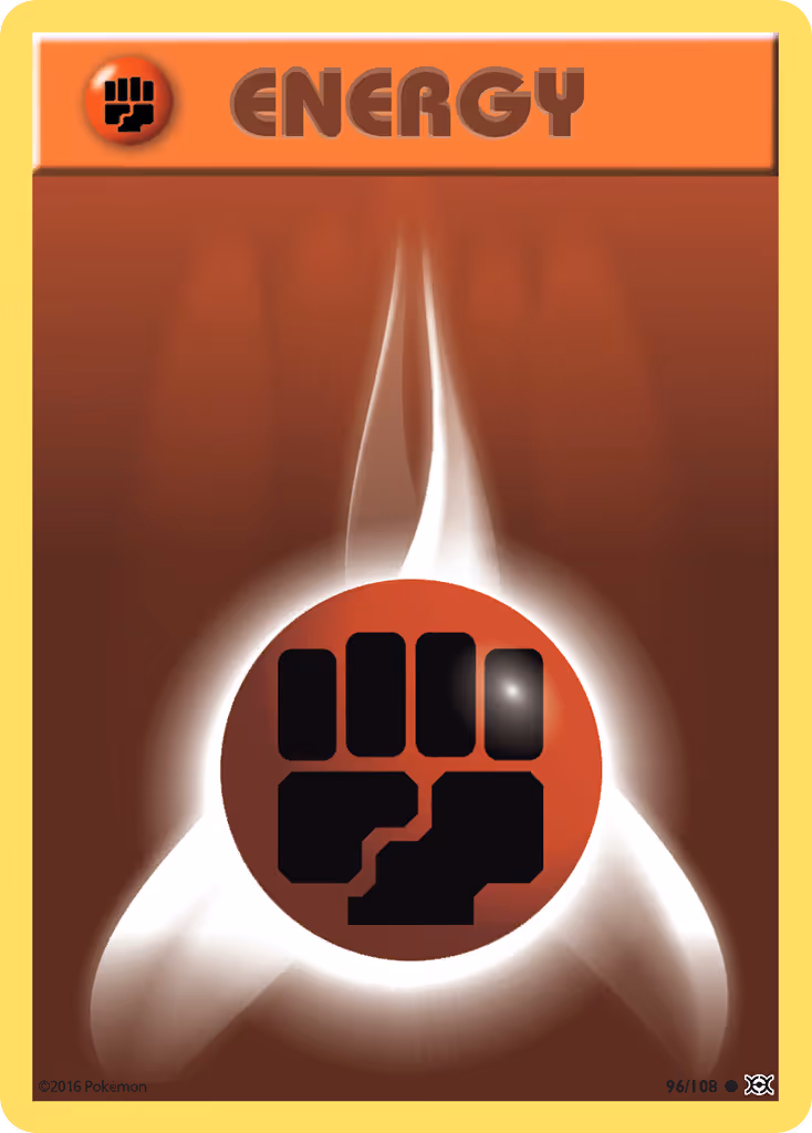 Fighting Energy 96/108 Pokemon card