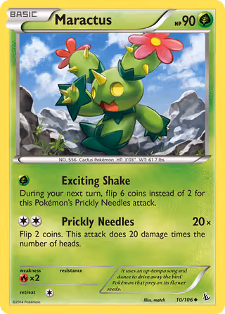 Maractus 10/106 Pokemon card