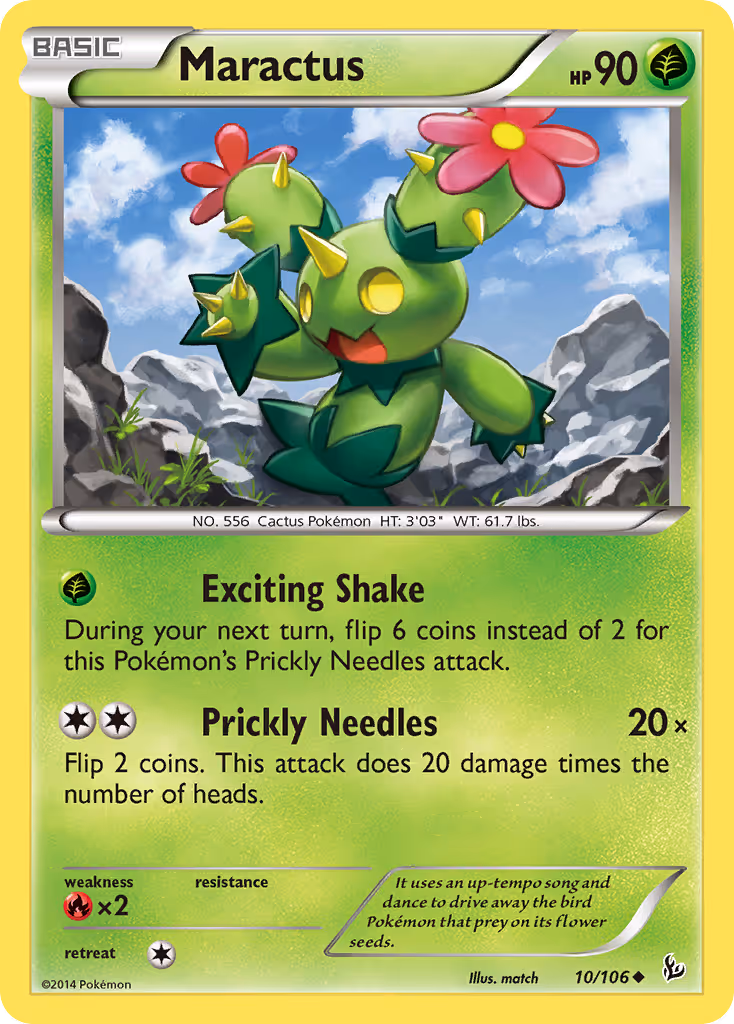 Maractus 10/106 Pokemon card