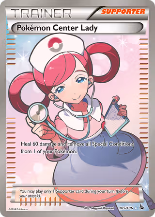Pokémon Center Lady 105/106 Pokemon card