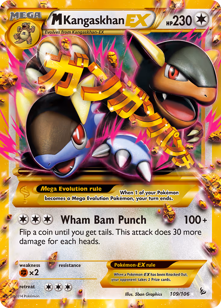 M Kangaskhan EX 109/106 Pokemon card