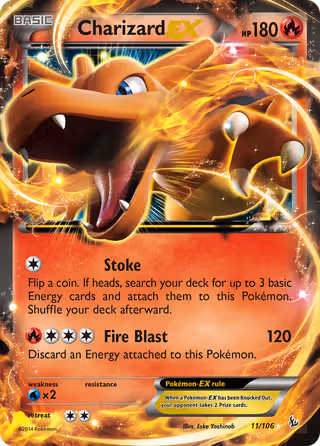 Charizard EX 11/106 Pokemon card