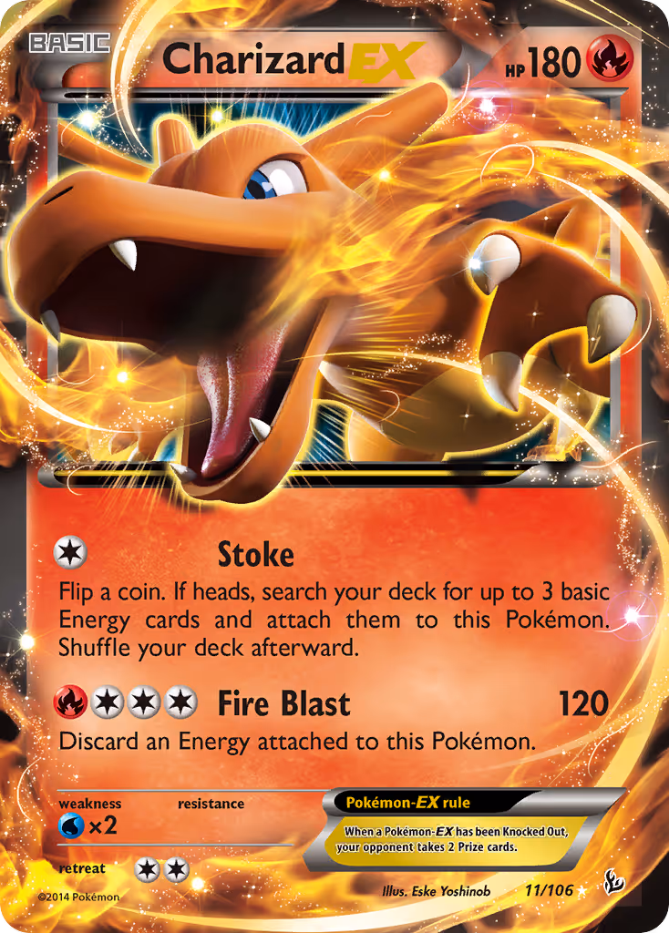 Charizard EX 11/106 Pokemon card