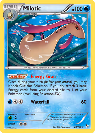 Milotic 23/106 Pokemon card