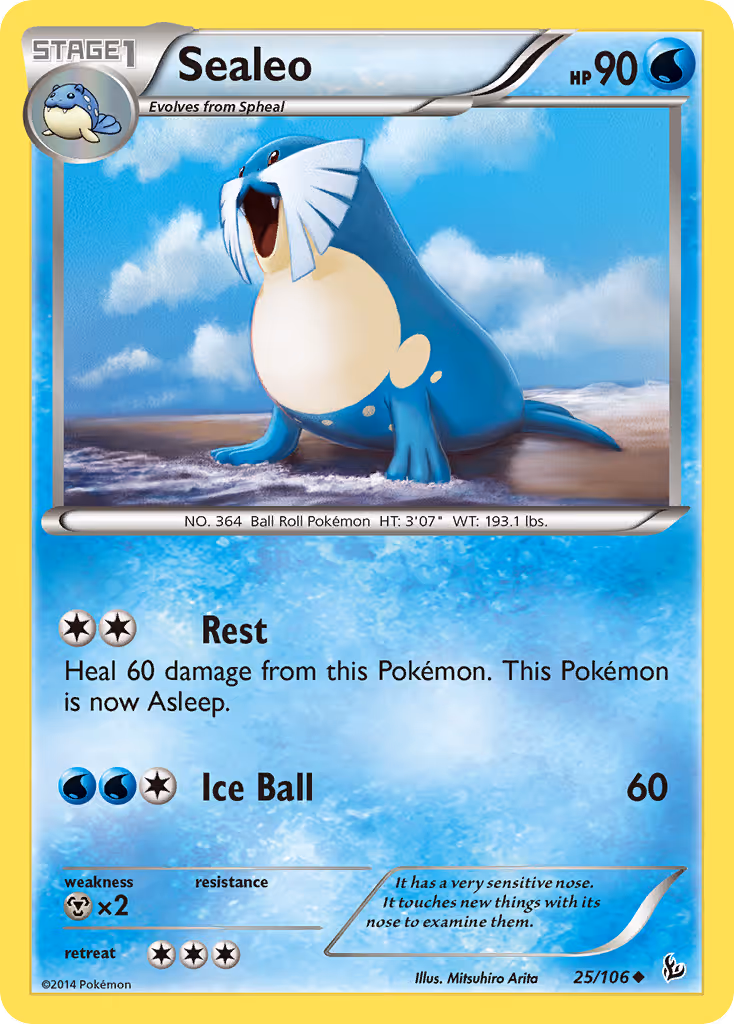 Sealeo 25/106 Pokemon card