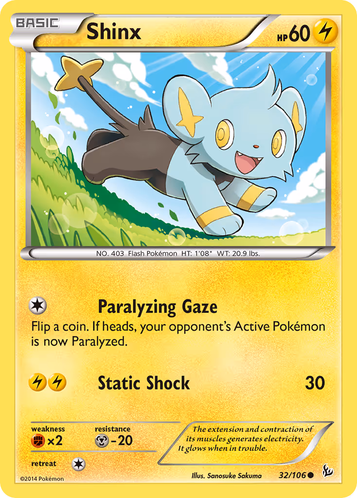 Shinx 32/106 Pokemon card