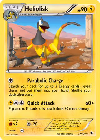 Heliolisk 37/106 Pokemon card