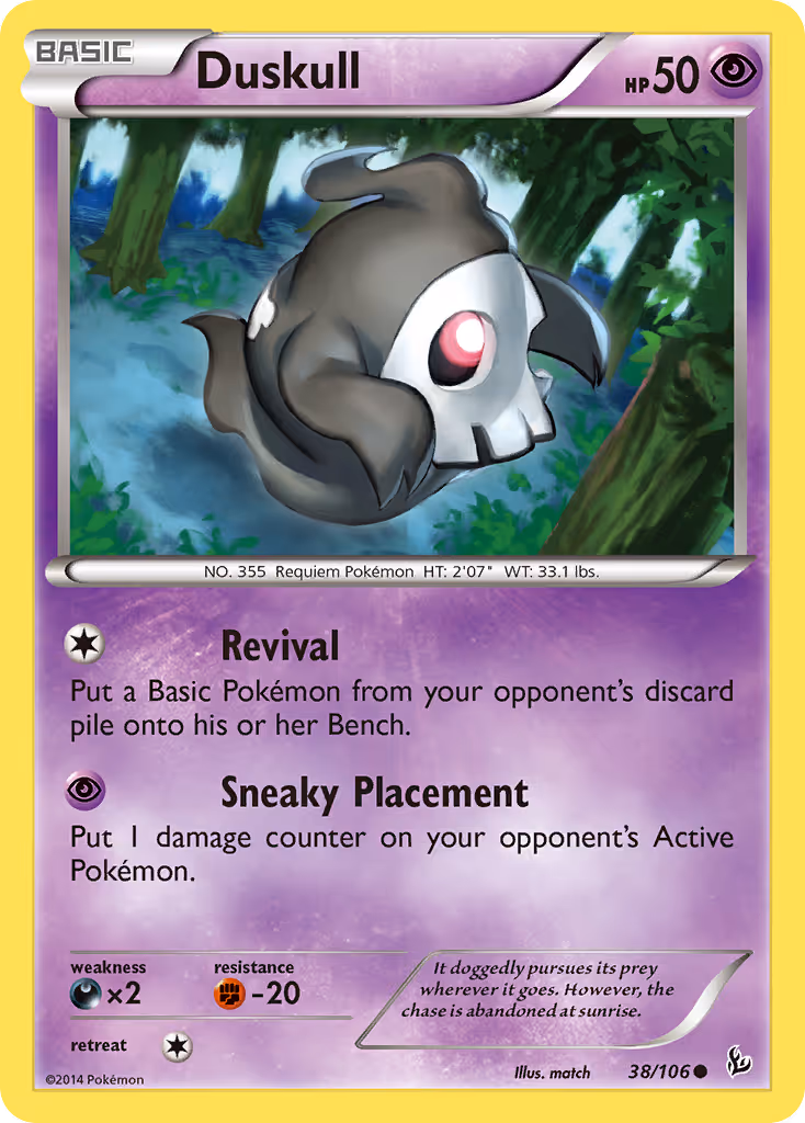 Duskull 38/106 Pokemon card