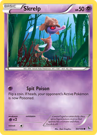 Skrelp 44/106 Pokemon card