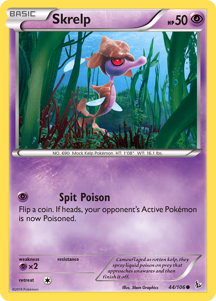 Skrelp 44/106 Pokemon card