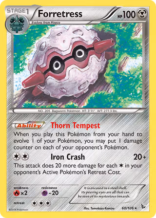 Forretress 60/106 Pokemon card