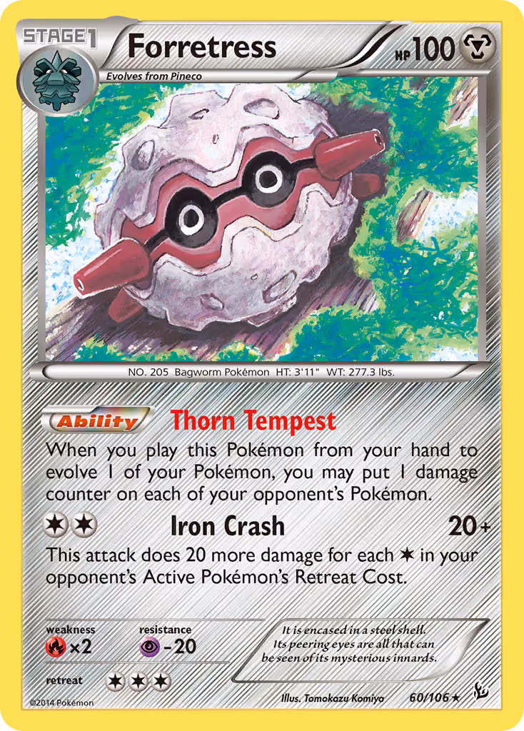 Forretress 60/106 Pokemon card