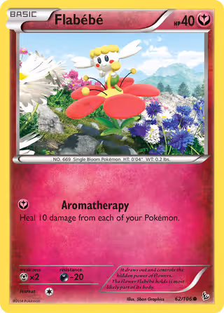 Flabébé 62/106 Pokemon card