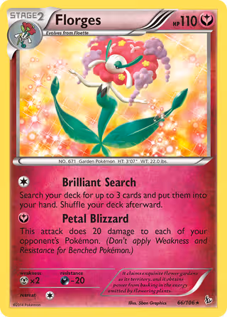 Florges 66/106 Pokemon card