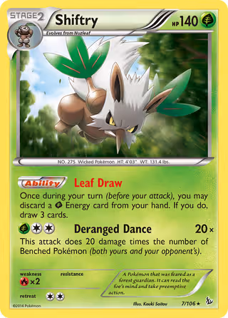 Shiftry 7/106 Pokemon card