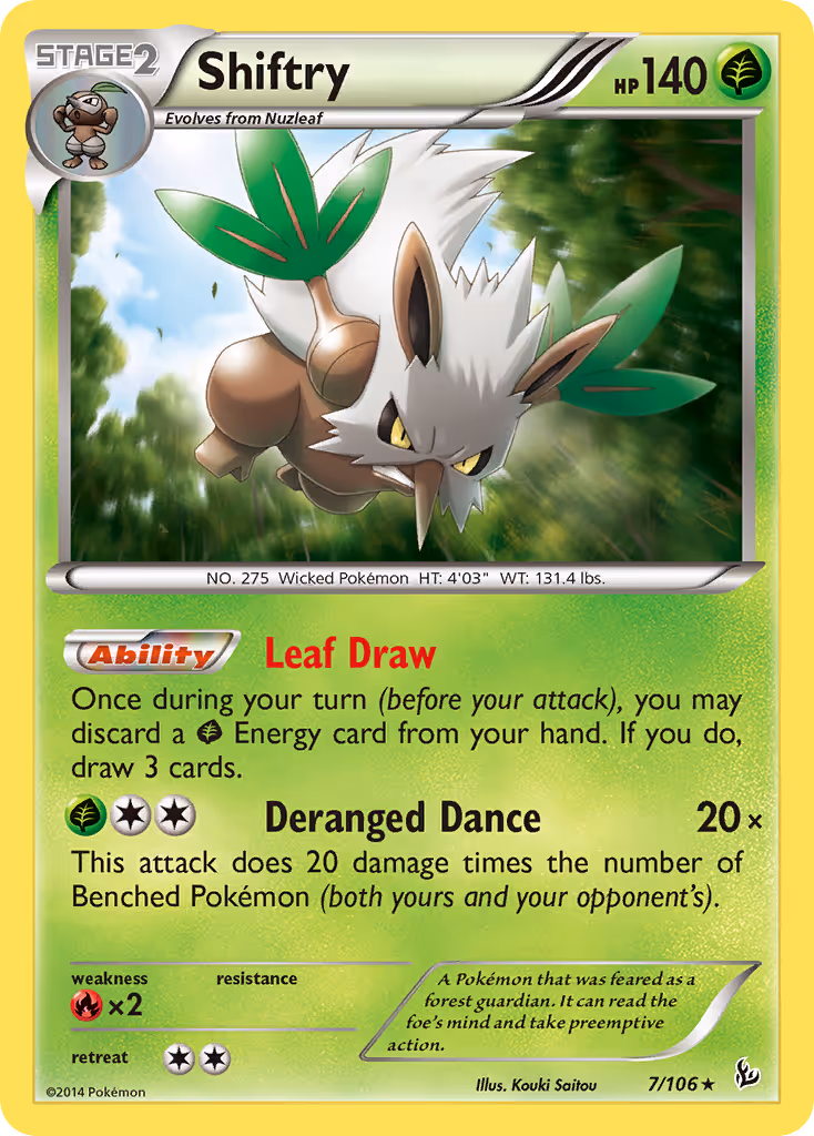 Shiftry 7/106 Pokemon card