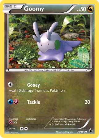 Goomy 72/106 Pokemon card