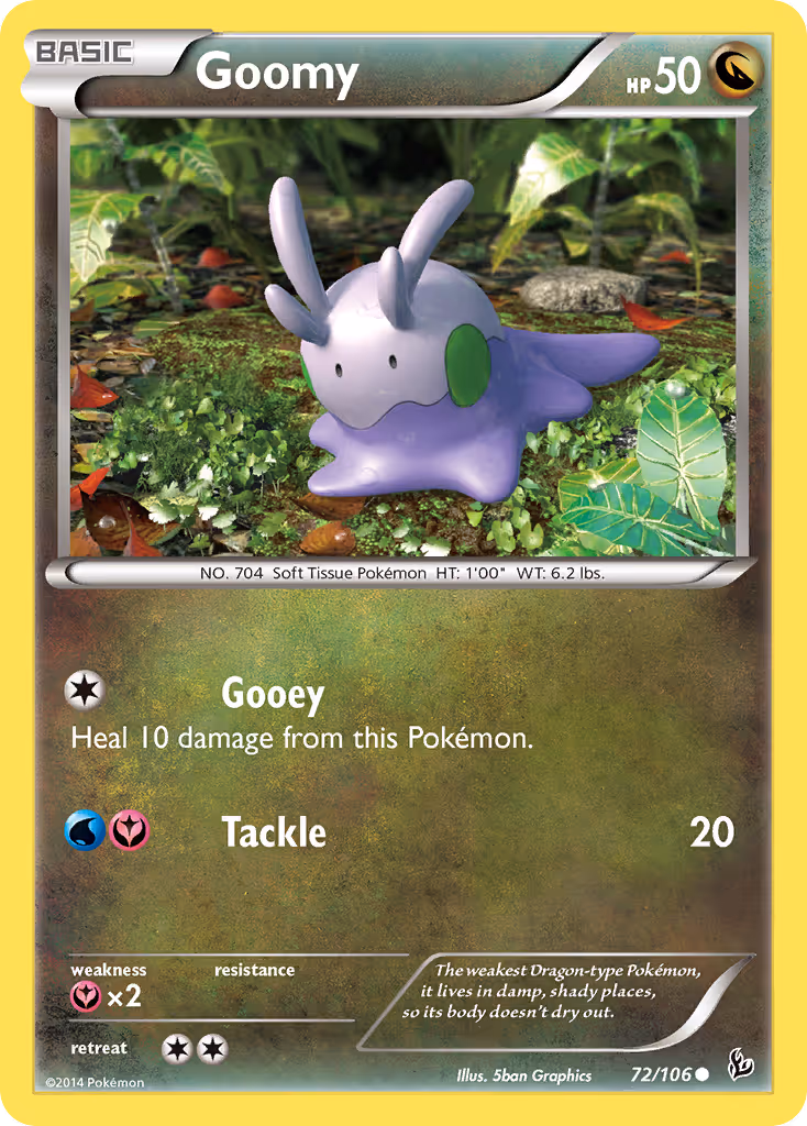 Goomy 72/106 Pokemon card