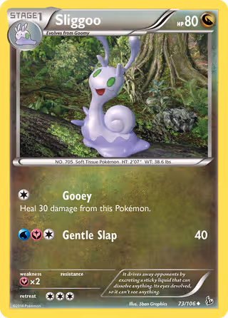 Sliggoo 73/106 Pokemon card