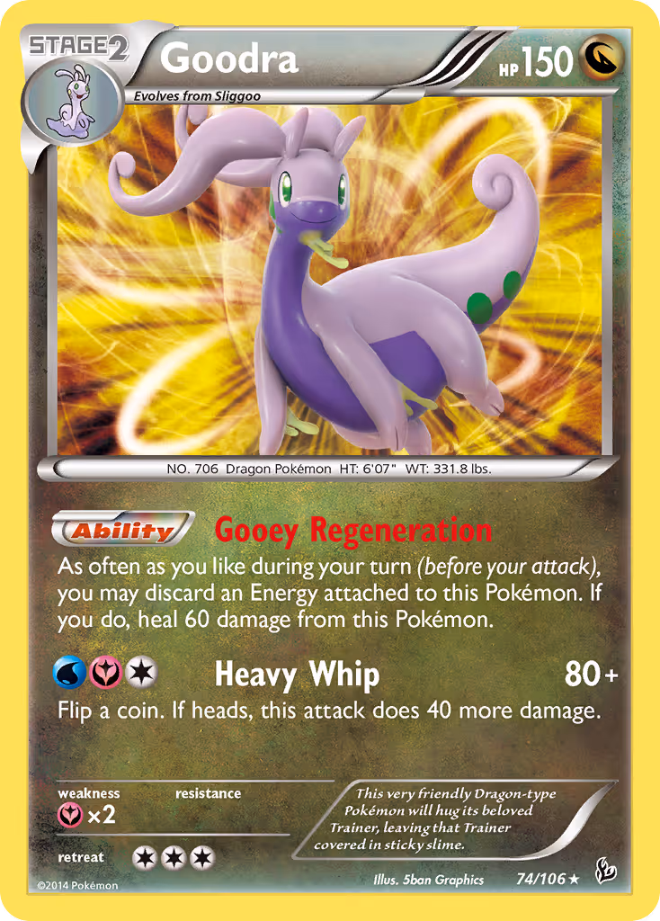 Goodra 74/106 Pokemon card