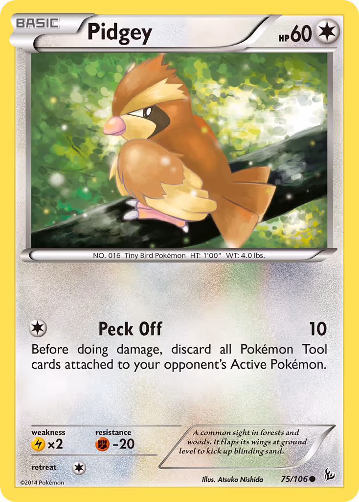 Pidgey 75/106 Pokemon card