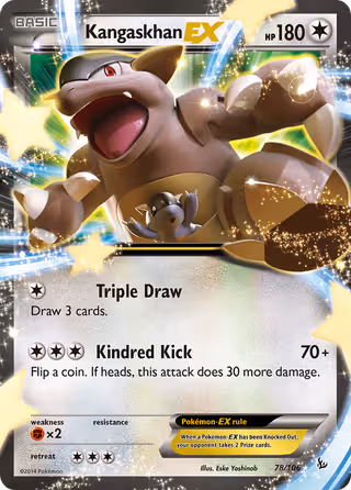 Kangaskhan EX 78/106 Pokemon card