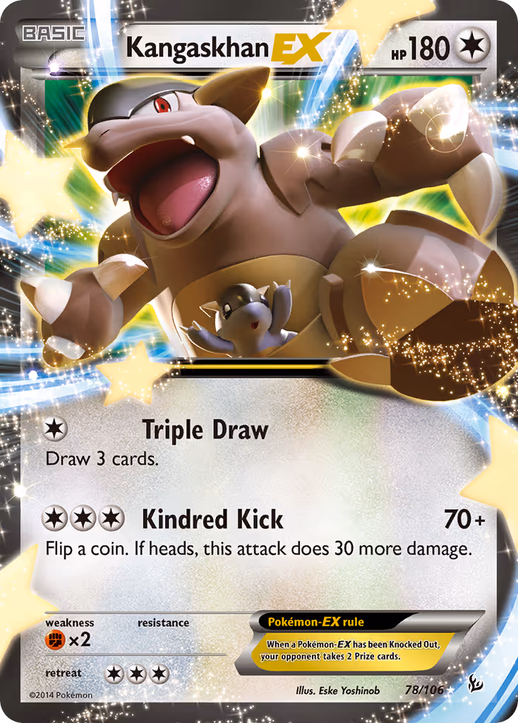 Kangaskhan EX 78/106 Pokemon card