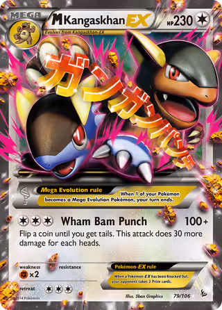M Kangaskhan EX 79/106 Pokemon card