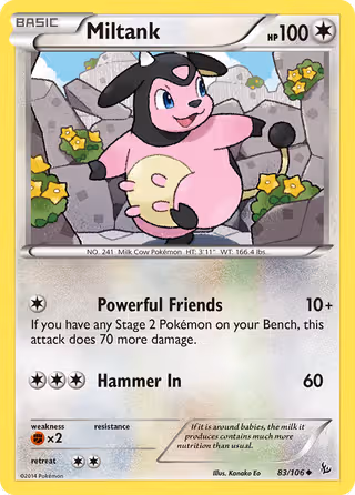 Miltank 83/106 Pokemon card
