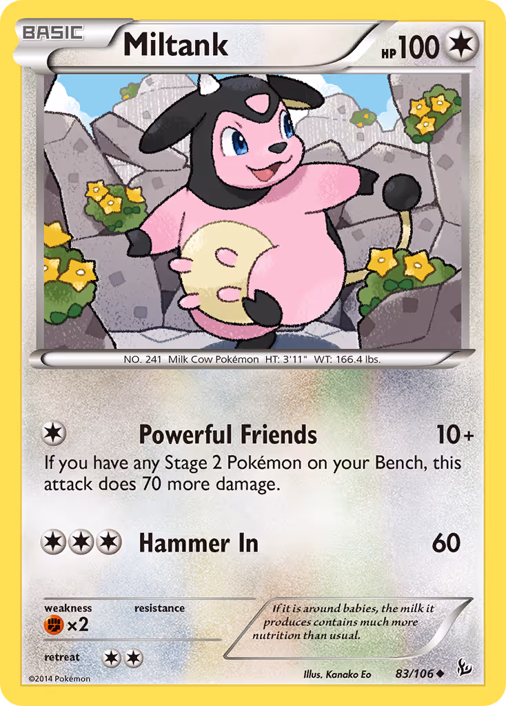 Miltank 83/106 Pokemon card