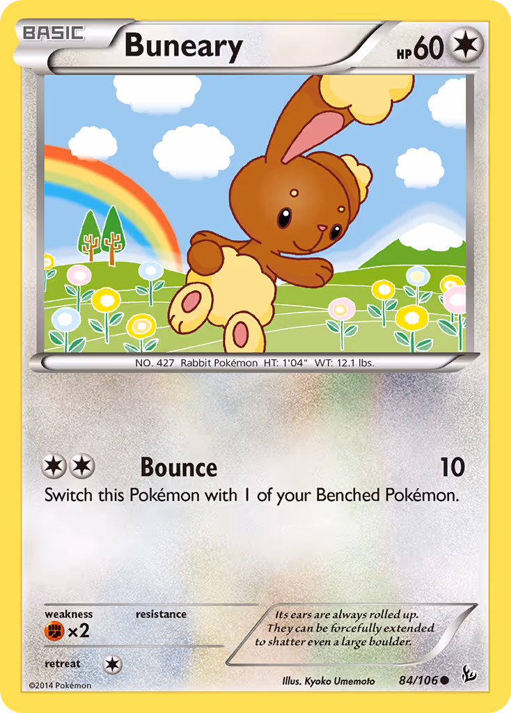 Buneary 84/106 Pokemon card
