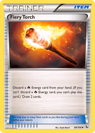 Fiery Torch 89/106 Pokemon card