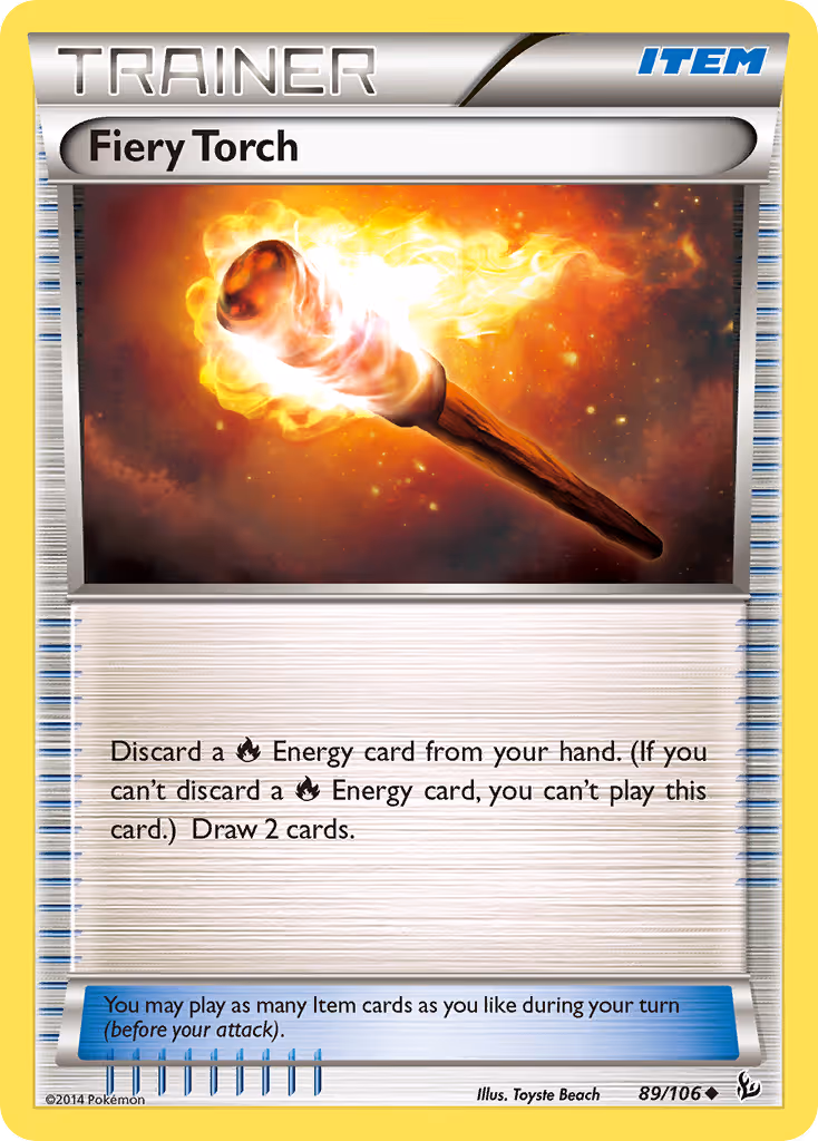 Fiery Torch 89/106 Pokemon card